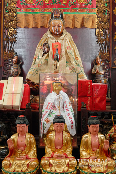 Figurines at the Tin Hau Temple. Hong Kong