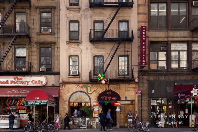 Shops on 8th Avenue in midtown New York.