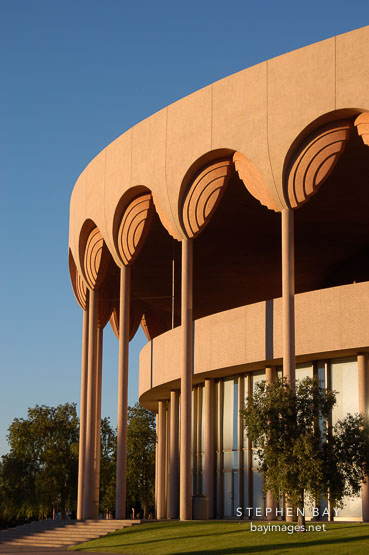Grady Gammage Memorial Auditorium (Arizona State University) designed by Frank Lloyd Wright. Tempe, Arizona.
