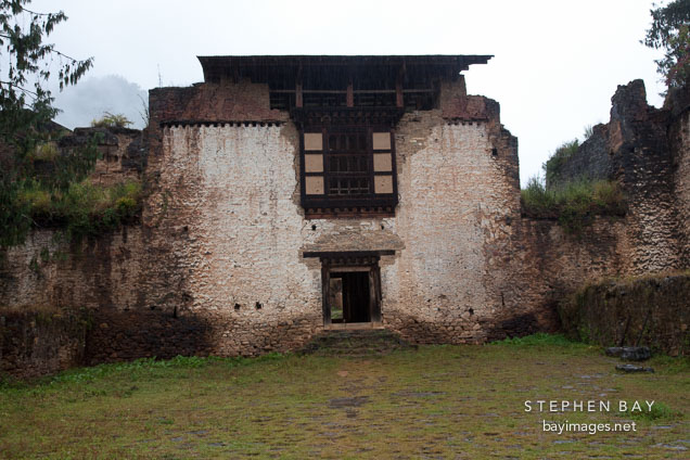 Ruined building at Drukgyal Dzong. Paro, Bhutan.