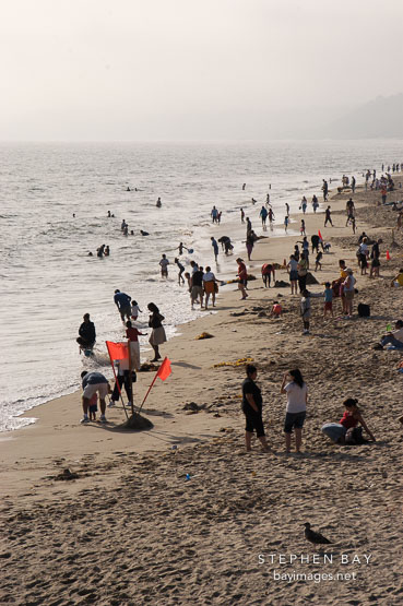 Santa Monica Beach. Santa Monica, California, USA.