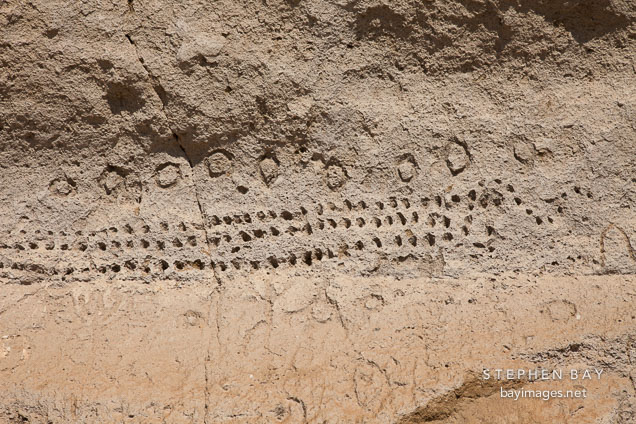 Native american rock art. Petroglyph Point, Lava Beds NM, California.
