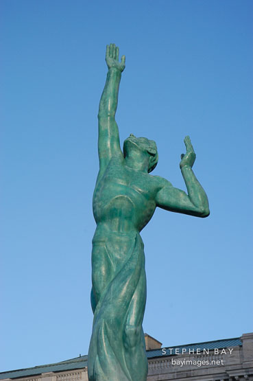 War memorial fountain (Peace memorial fountain) by Marshall Fredericks (1908-1998). Cleveland, Ohio, USA