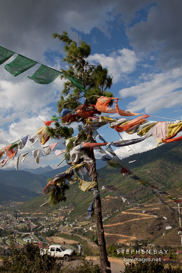 Prayer flags. Thimphu, Bhutan.