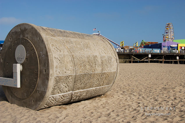 The Art Tool. Santa Monica beach, California, USA.