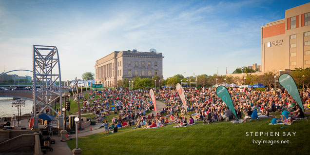 Simon Estes Riverfront Amphitheater. Des Moines, Iowa.