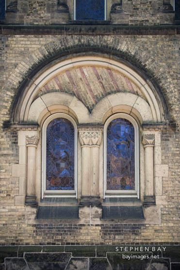 Stained glass windows. University of Toronto, Canada.