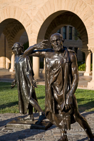 The Burghers of Calais, a sculpture by August Rodin. Stanford University.