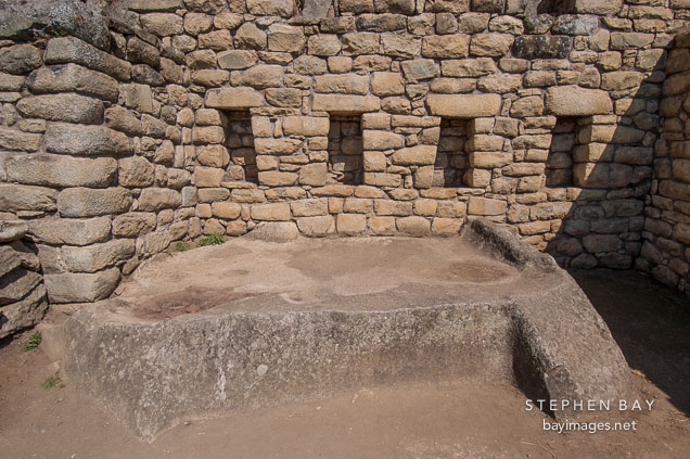 Room in urban sector. Machu Picchu. Peru