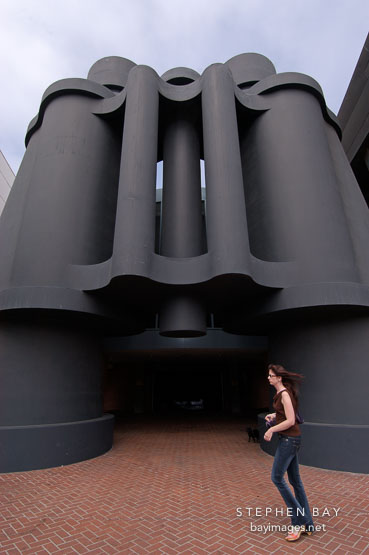Giant binoculars at the Chiat/Day advertising agency. Venice, California, USA.
