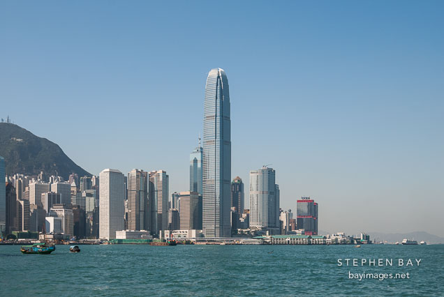 Skyline of Hong Kong Island. Hong Kong, China