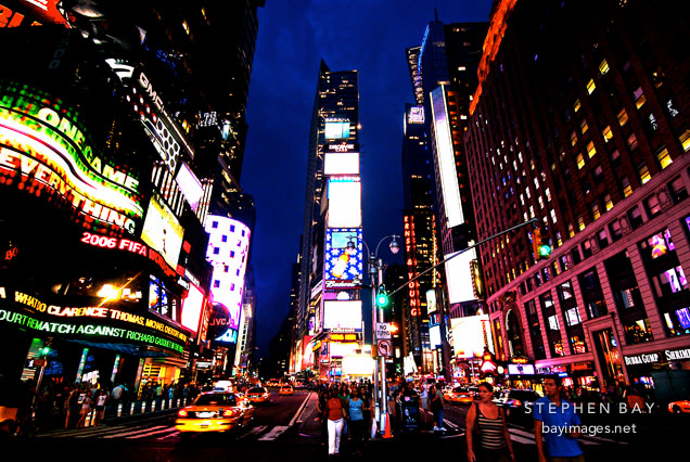 Neon and Times Square. New York City, New York, USA.
