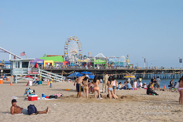 Santa Monica beach, California, USA.