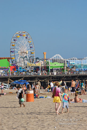 Santa Monica beach, California, USA.