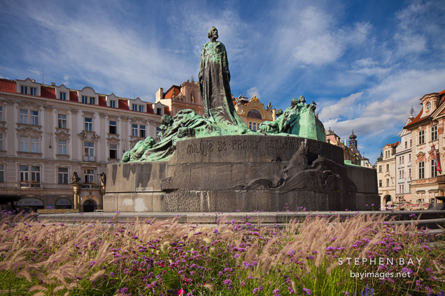 Jan Hus Memorial. Prague, Czech Republic.