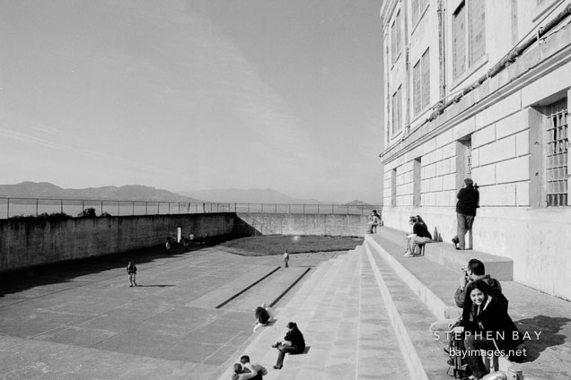 Recreation yard. Alcatraz, San Francisco, California.