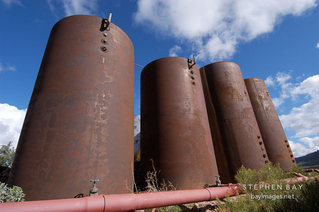 Rusted tanks. Goldfield, Phoenix, Arizona, USA.