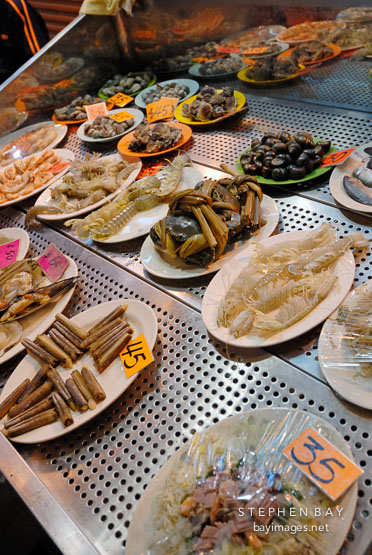 Seafood available for purchase. Kowloon, Hong Kong, China.