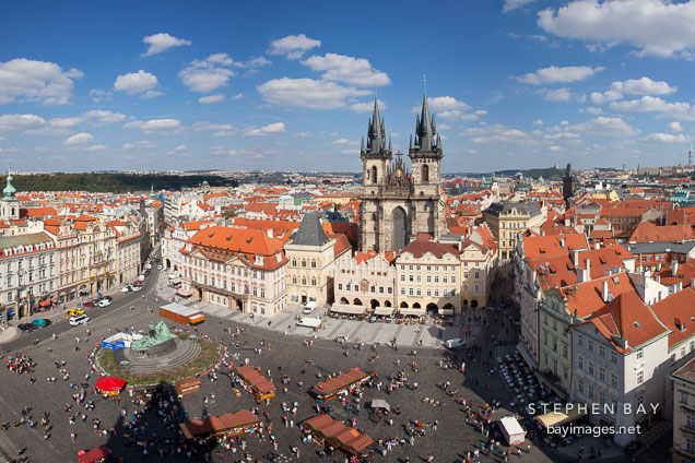 Old town square in Prague, Czech Republic.