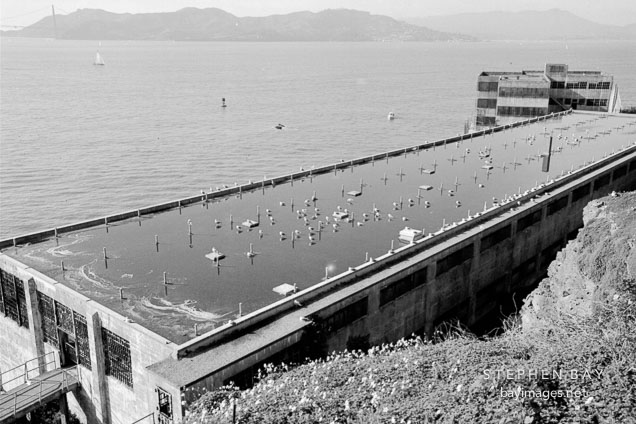 New Industries Building. Alcatraz, San Francisco, California.