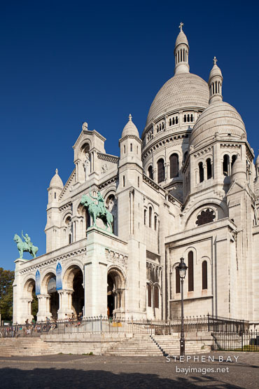The Sacre-Coeur. Montmartre, Paris, France.