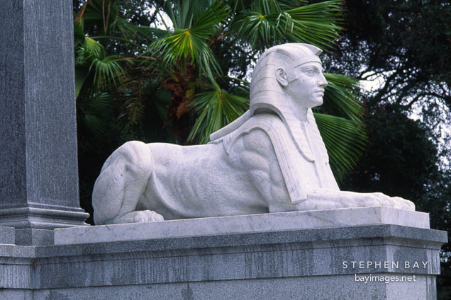 Statue at the Mausoleum. Stanford University, Stanford, California, USA
