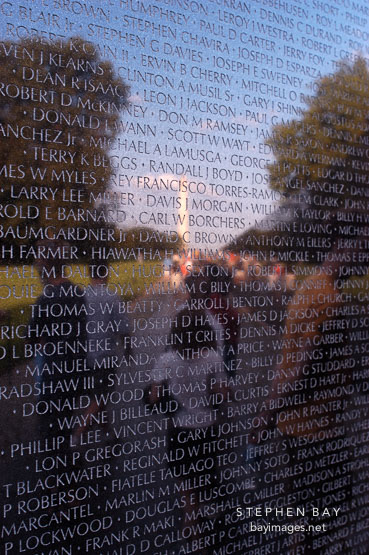 Vietnam Veteran's Memorial Wall. Washington, D.C.