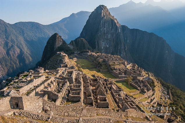 Sunrise on Machu Picchu. Peru.
