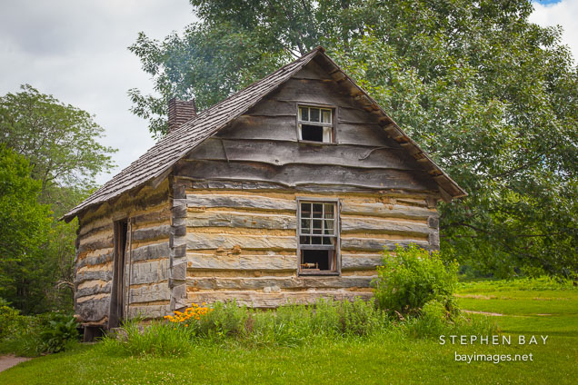 Old pioneer farm house.