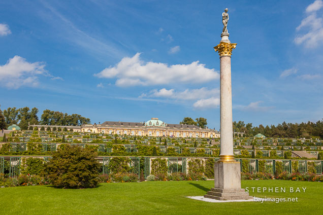 Terraced gardens in Sanssouci.
