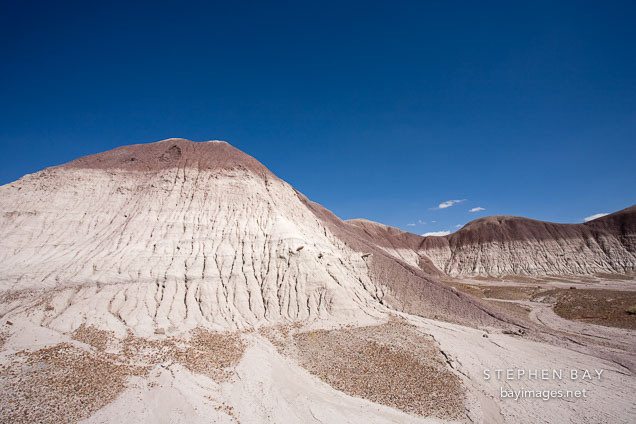 Badland hills on the Long Logs Trail. Petrified Forest, Arizona.