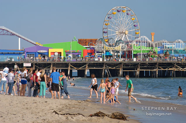 Santa Monica beach, California, USA.