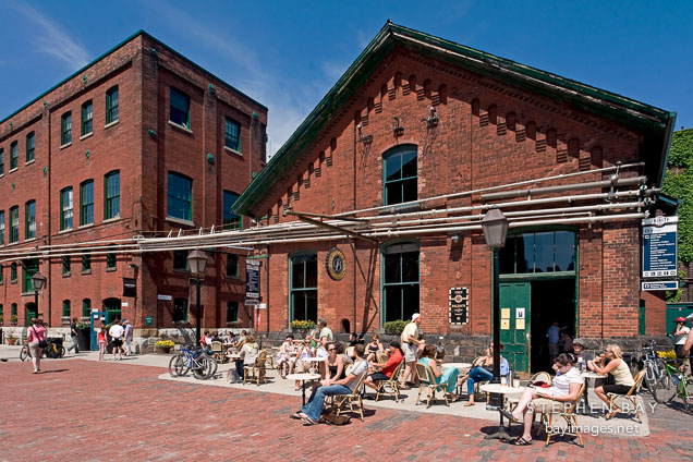 The historic Distillery district. Toronto, Canada.