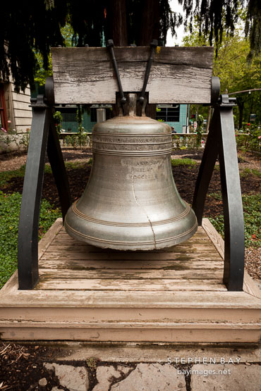 Portland's liberty bell replica.