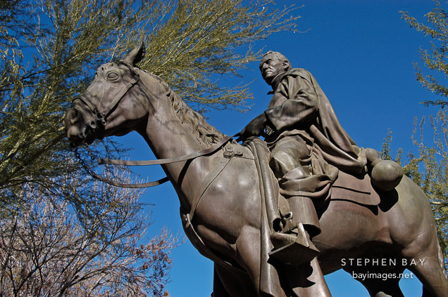 Statue of Father Eusebio Francisco Kino (1644-1711). Phoenix, Arizona, USA.