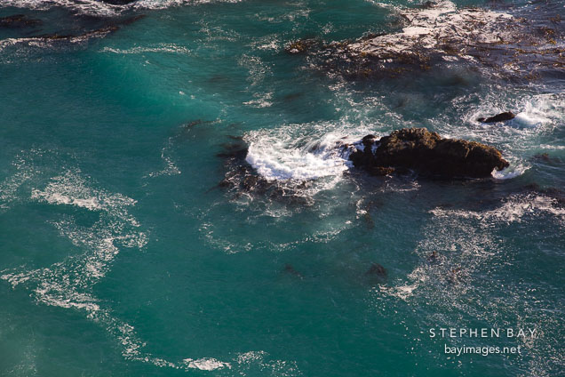 Swirling water in McWay Cove. Big Sur, California, USA.