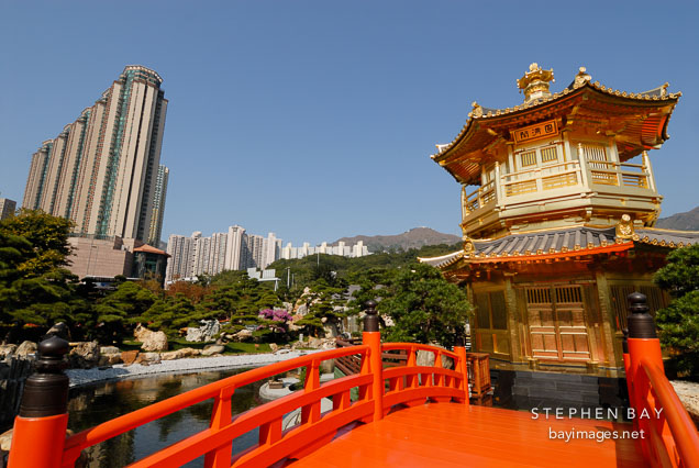 Pavilion of Absolute Perfection. Nan Lian Gardens, New Kowloon, Hong Kong, China.