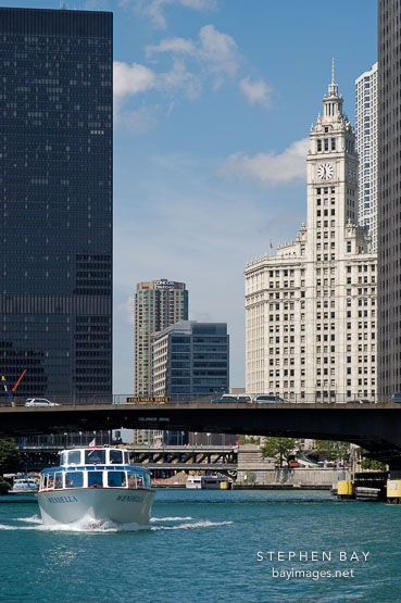 Chicago river. Chicago, Illinois, USA.