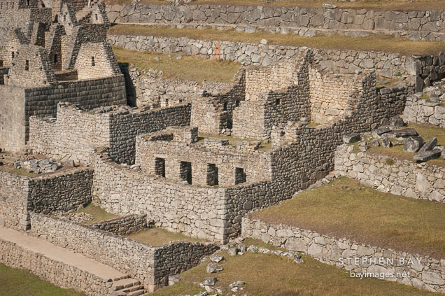 Ruined buildings. Machu Picchu, Peru.