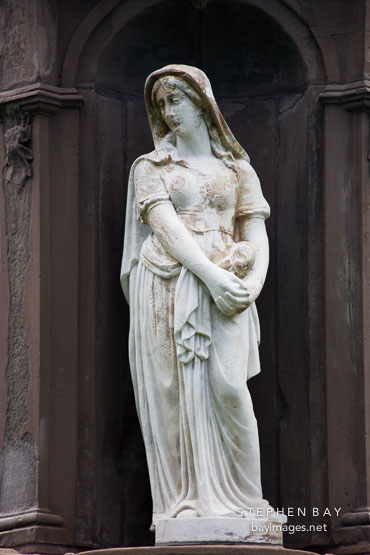 Statue of woman on the Canadians Volunteer Monument. Toronto, Canada.