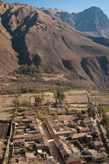 View from Ollantaytambo. Sacred Valley, Peru.