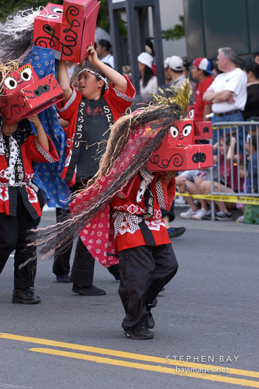 Cherry blossom festival grand parade. Japantown, San Francisco, California, USA.
