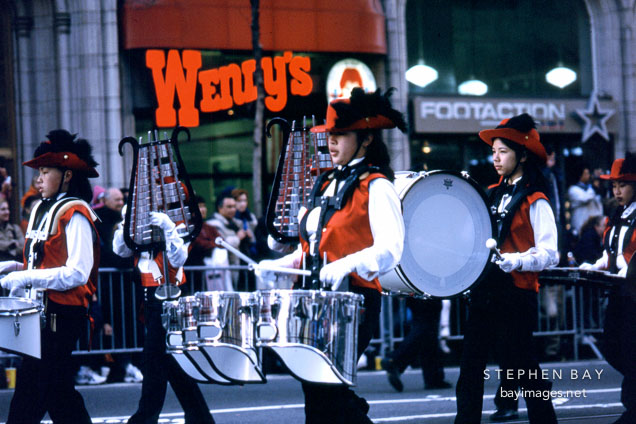 Marching band. San Francisco Chinese New Year Parade. San Francisco, California.