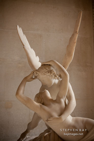 Psyche Revived by Cupid's Kiss. Louvre, Paris, France.