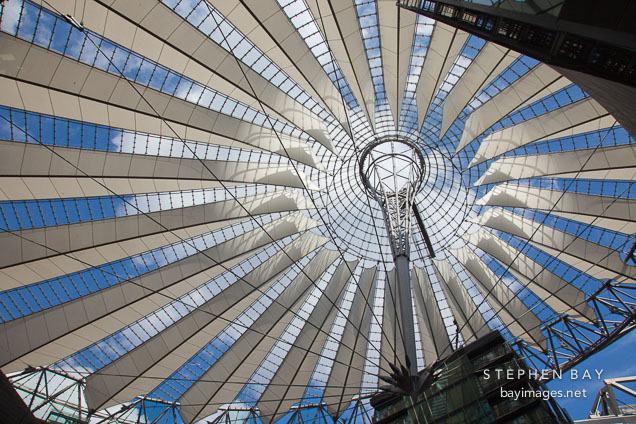 Sony Center roof. Berlin, Germany.