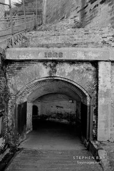 Tunnel. Alcatraz, San Francisco, California.