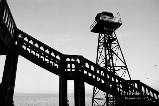 Guard tower. Alcatraz, San Francisco, California.