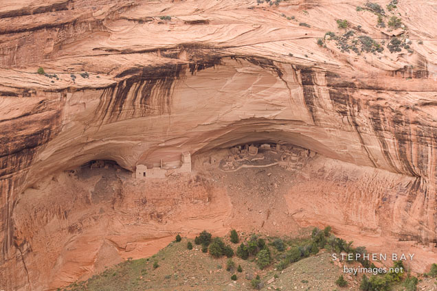 Mummy cave is located in Canyon del Muerto. Canyon de Chelly NM, Arizona.