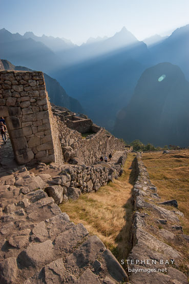 Dry moat. Machu Picchu, Peru.