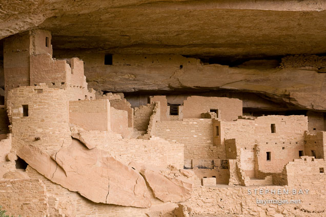 Cliff Palace contains about 150 rooms. Mesa Verde NP, Colorado.